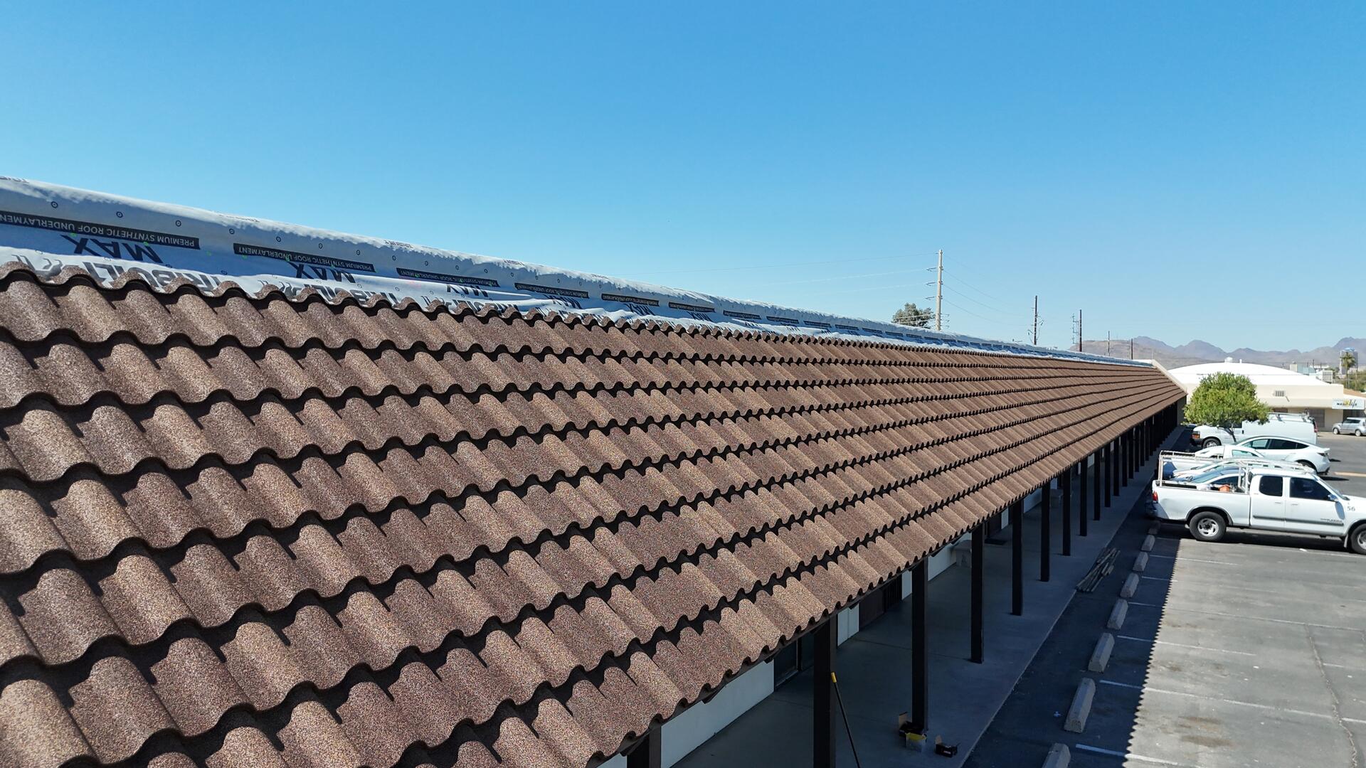 Concrete tile roof Arizona commercial