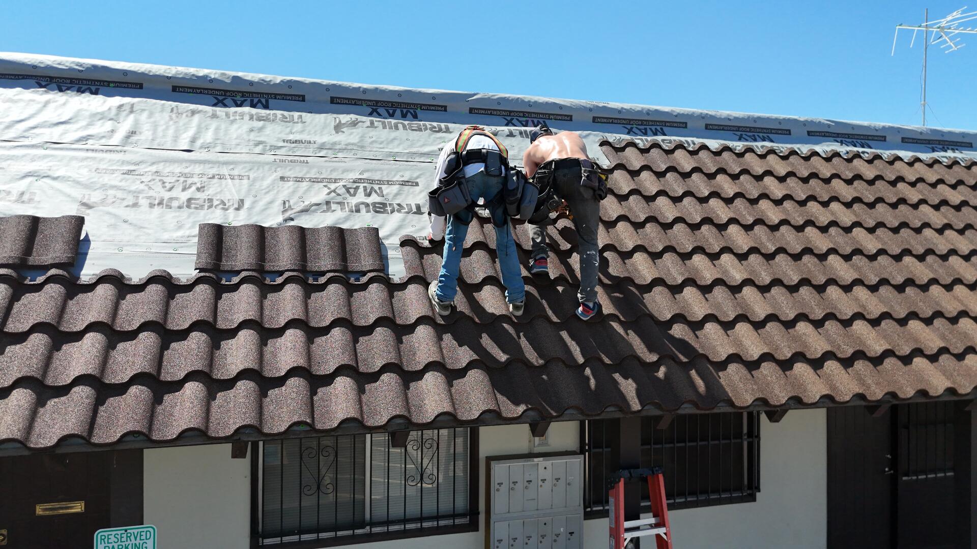 Florida commercial roof drone photo