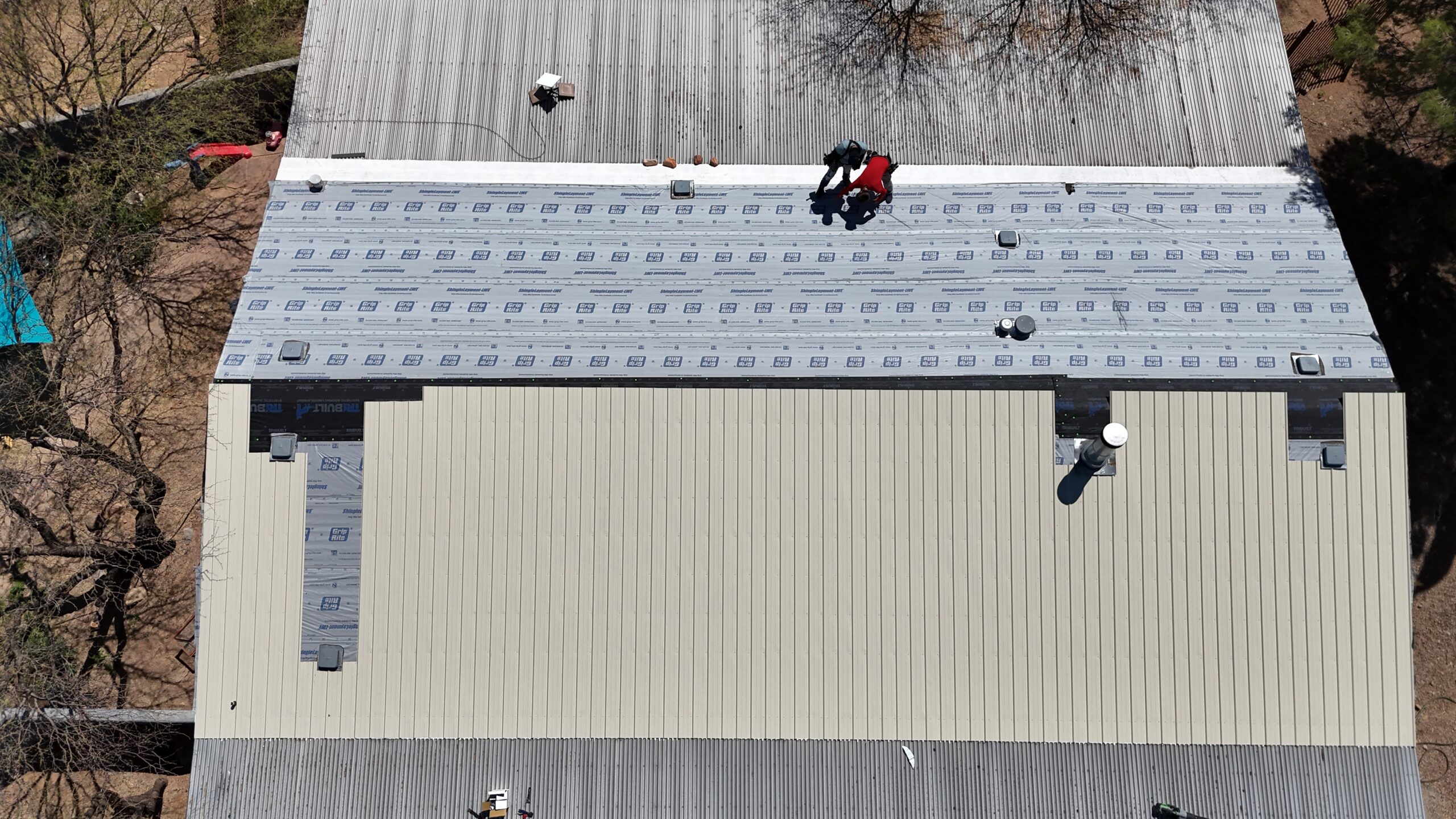 FNF Roofing drone project view
