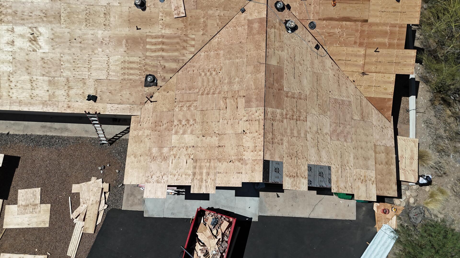 New build roof deck installation