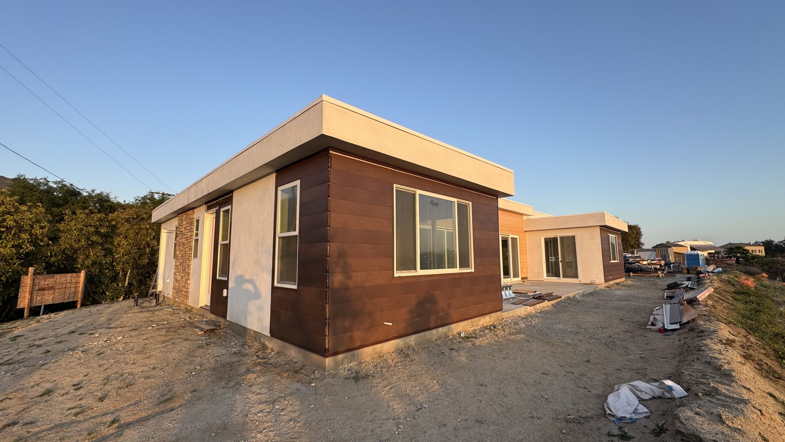 Arizona residential home with Corten steel siding exterior
