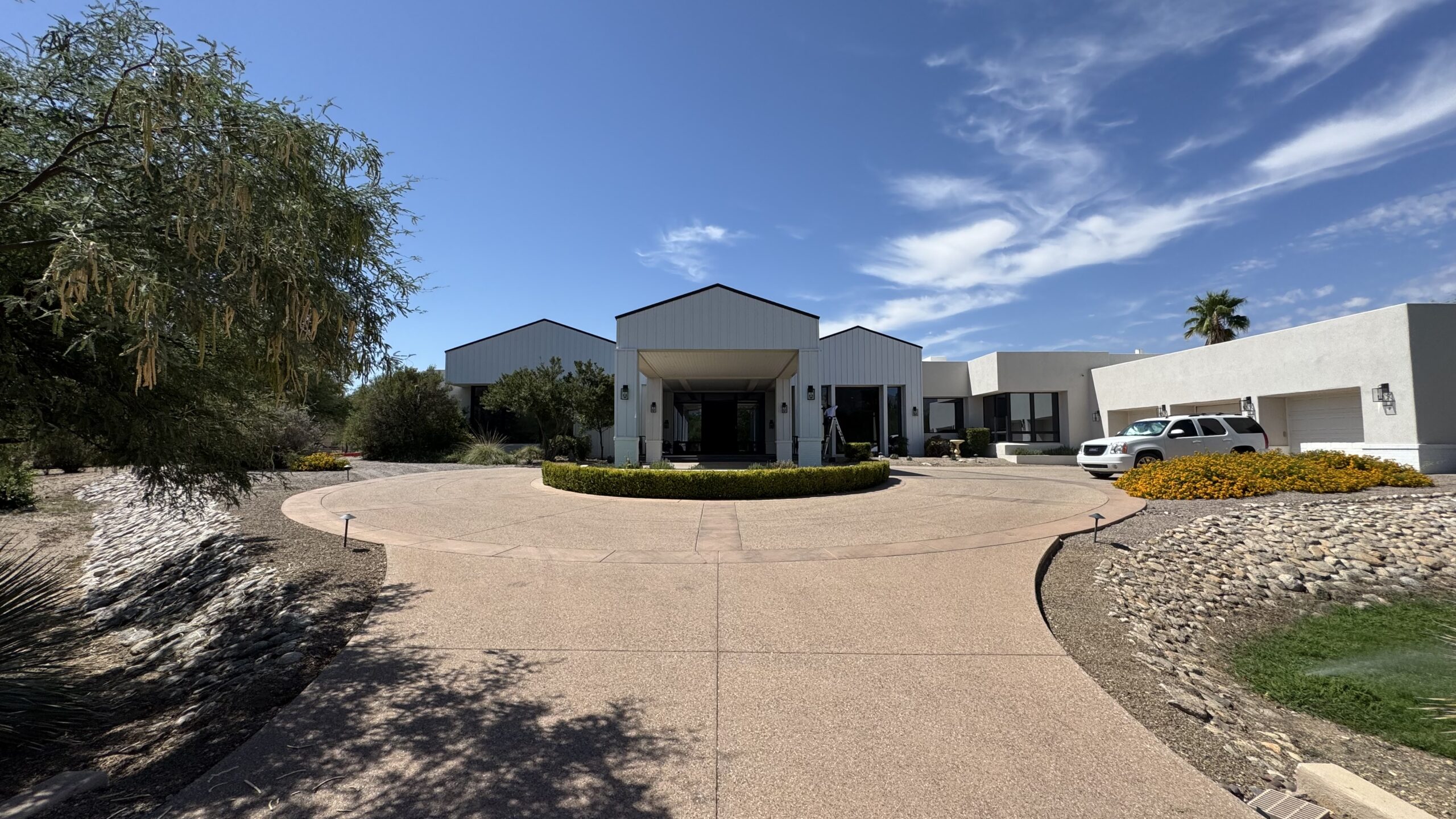 Multi-family complex with full metal siding cladding