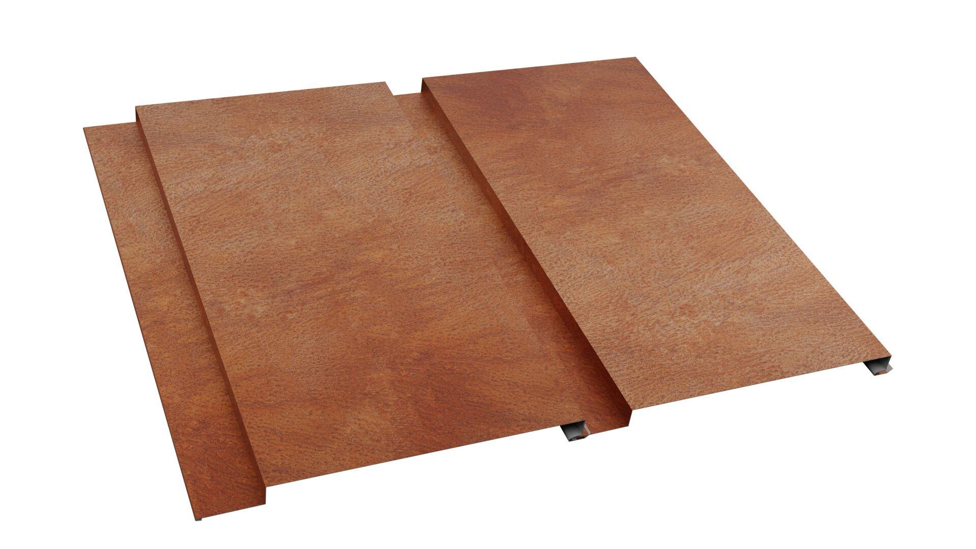 Western Reveal Corten Steel Flush Wall Panel