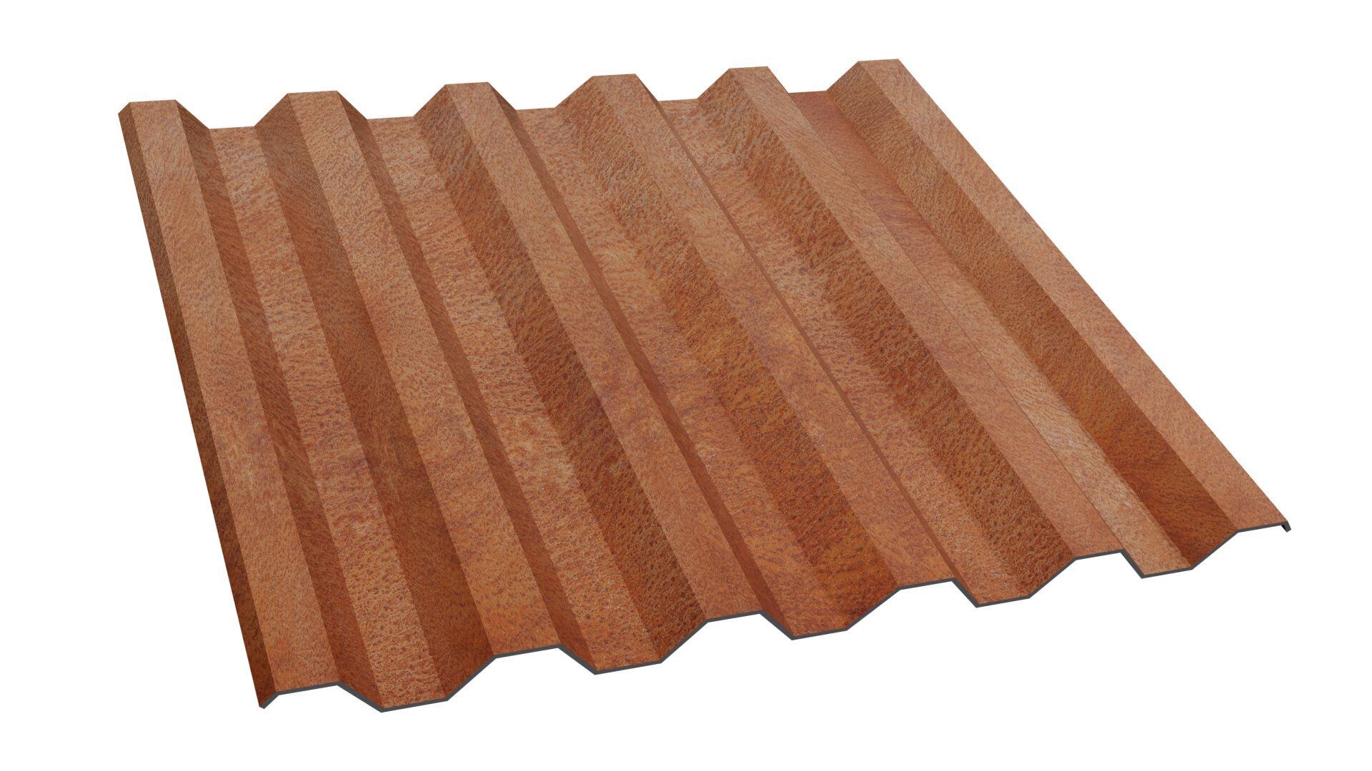 Western Rib Corten Steel Siding Panel