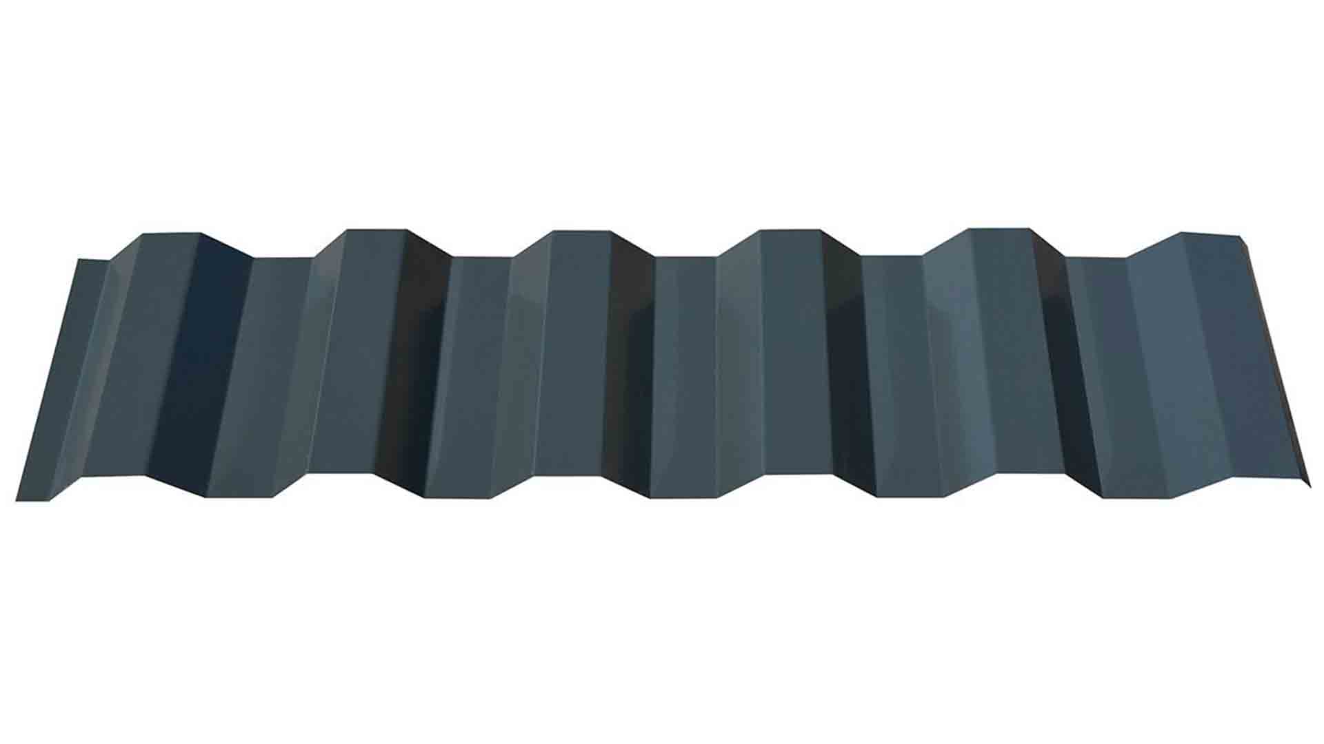 Western Rib Aluminum Siding Matte Black