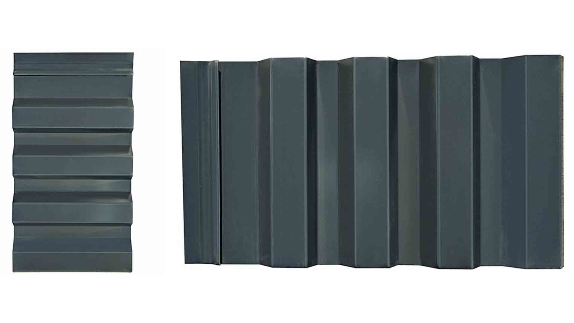 Western Wave Aluminum Wall Panel Matte Black